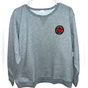 Red Hot Chili Peppers Unisex Patched Crew Sweatshirt Size Large NWT